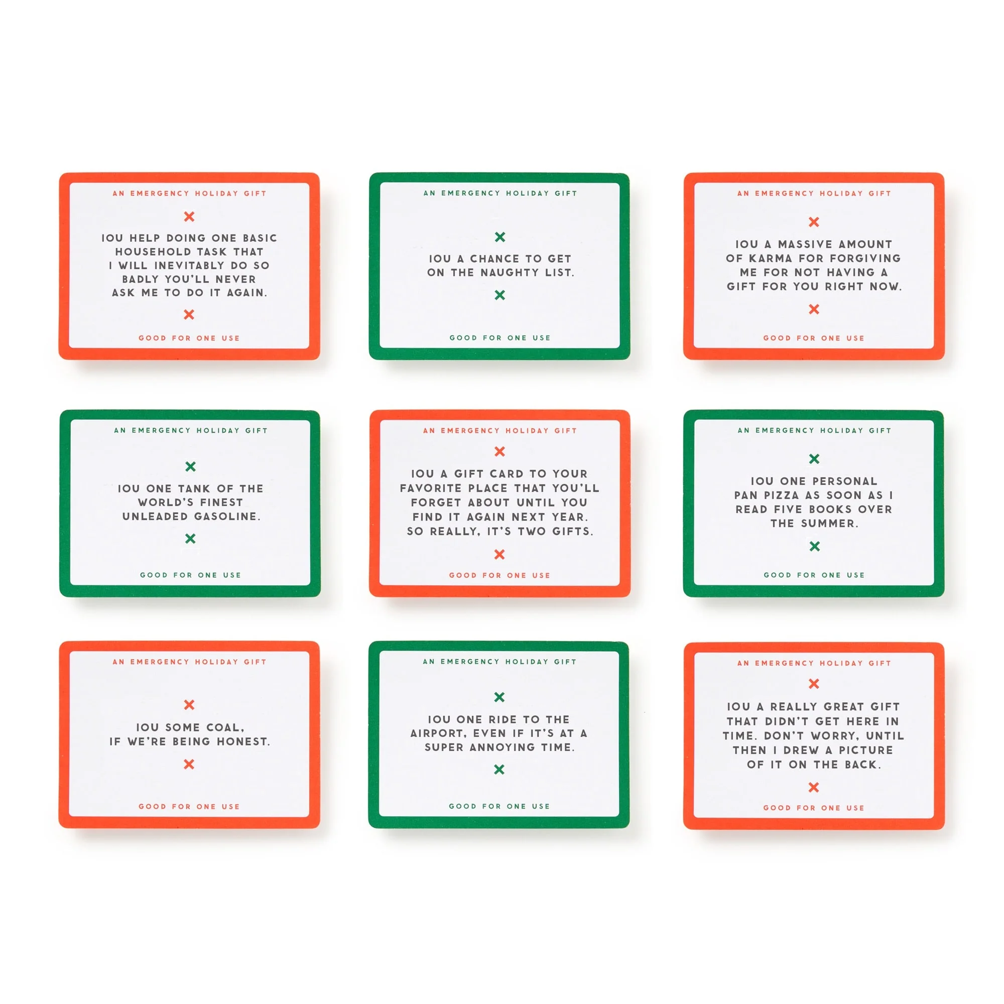 Emergency Holiday IOUs Card Set - Image 5