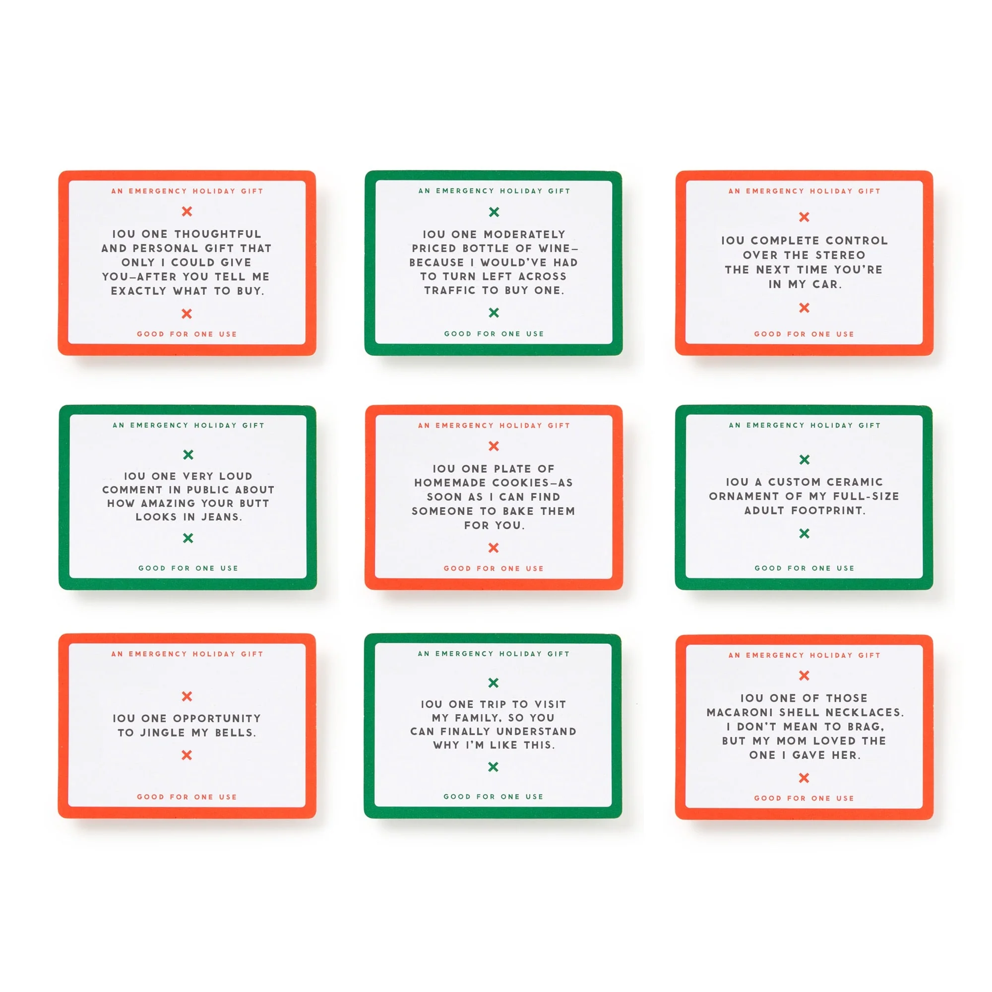 Emergency Holiday IOUs Card Set - Image 6