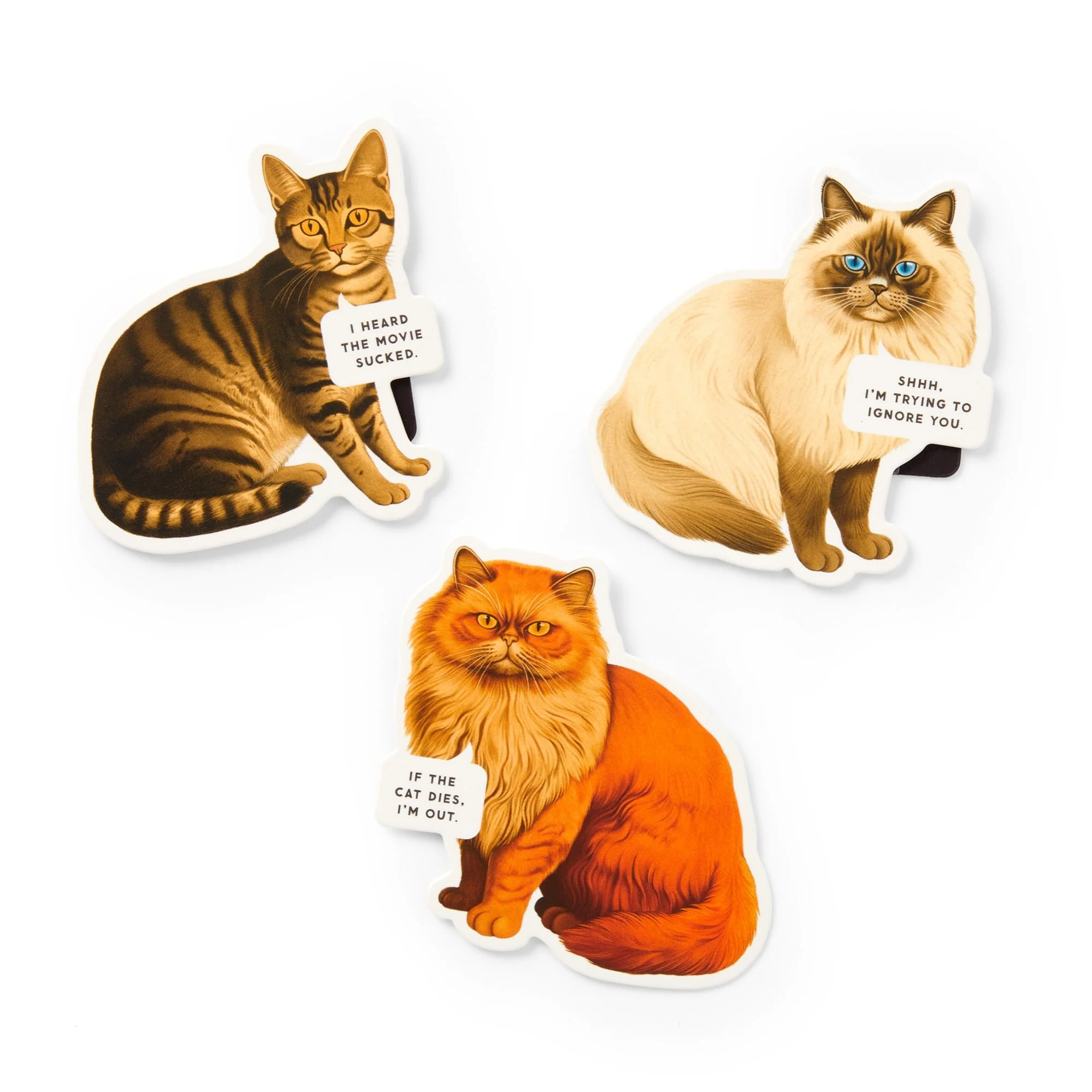 Moody Cats Magnetic Bookmark Set - Image 3