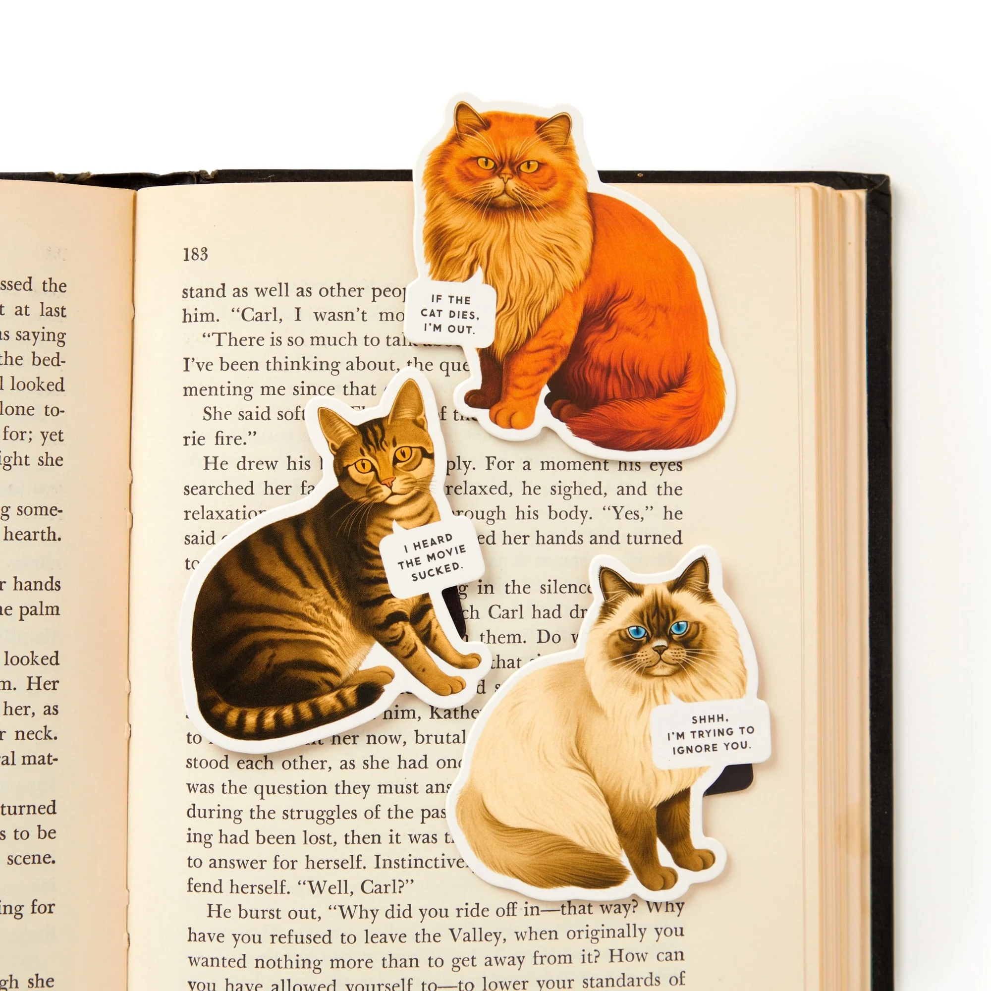 Moody Cats Magnetic Bookmark Set - Image 4