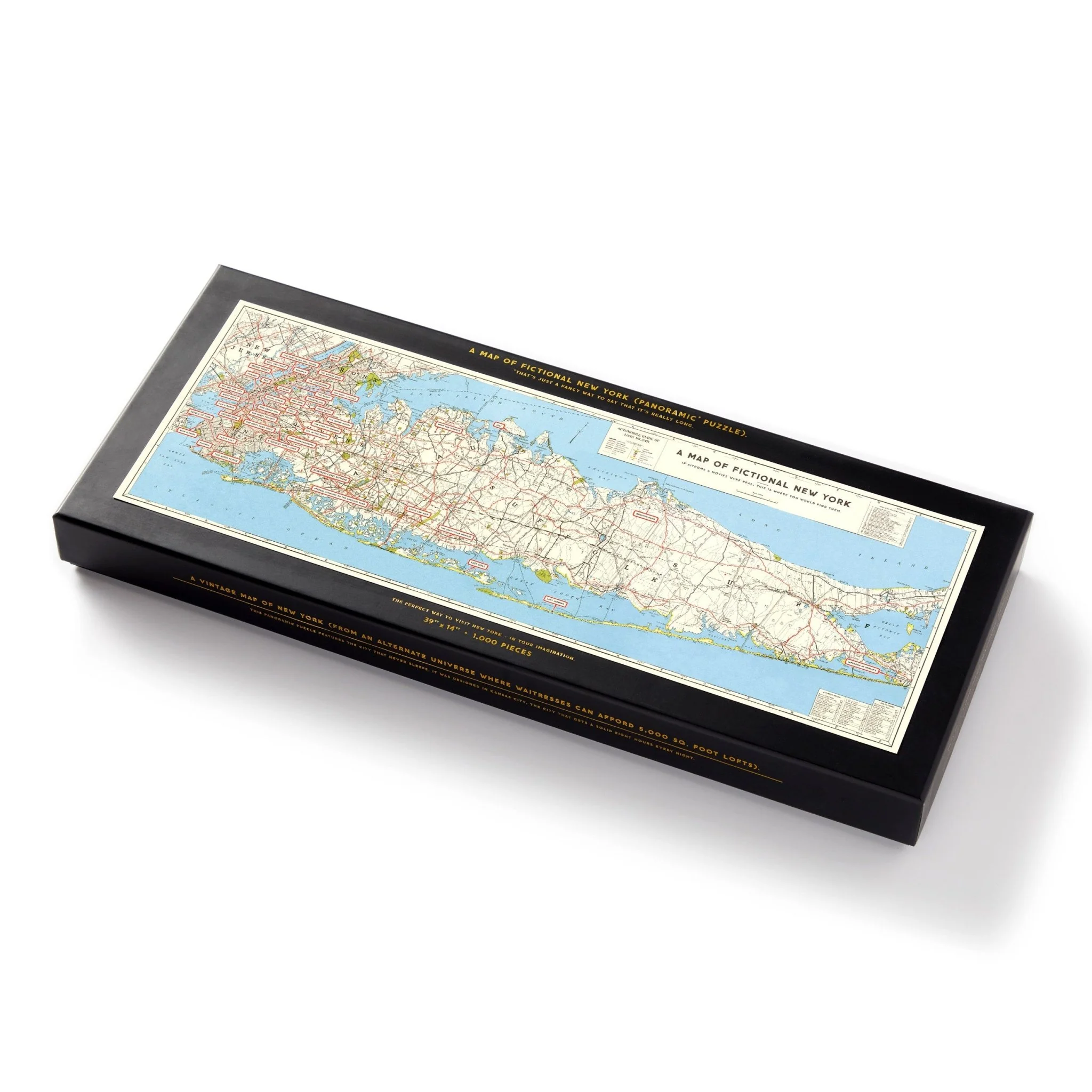 NYC Map 1,000 Piece Panoramic Puzzle - Image 3
