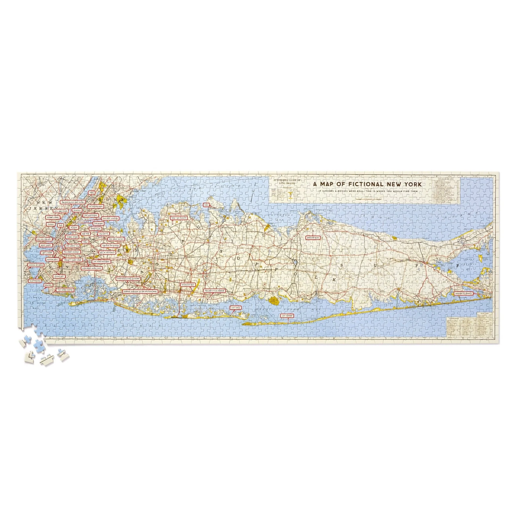 NYC Map 1,000 Piece Panoramic Puzzle - Image 5